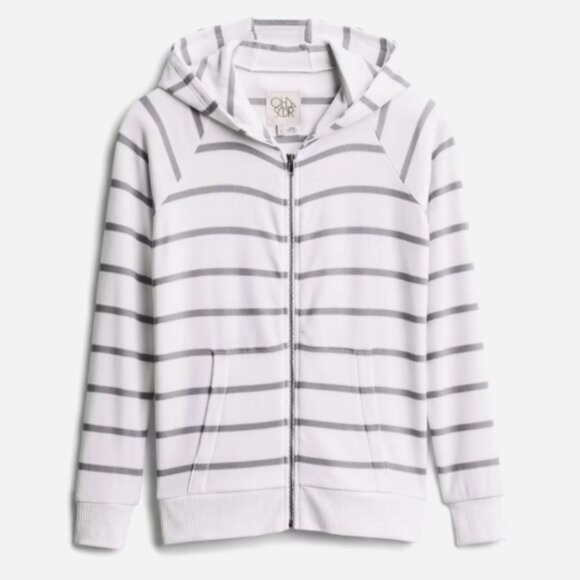 NWT - Chaser Akielah Zip Up Hooded Knit Top - Picture 2 of 2